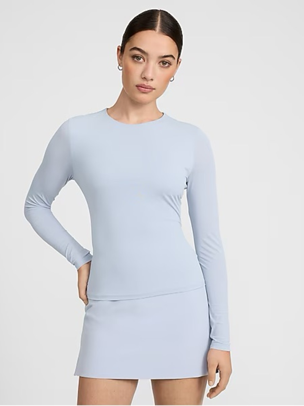 NWT Express Body Contour Mid Compression Long Sleeve Tee